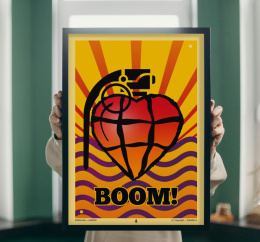 Plakat - Boom - A3 (297x420mm)