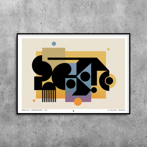 Plakat - Geometrized f.01 - A3 (297x420mm) Plakat - Geometrized f.01 - A3 (297x420mm)