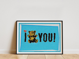 Plakat - I Miś You - A3 (297x420mm)